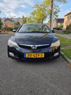 Honda Civic 1.3 Vtec Hybrid 4DR C-tr. 2008 Zwart, Auto's, Honda, 65 €/maand, Stof, Beige, Zwart