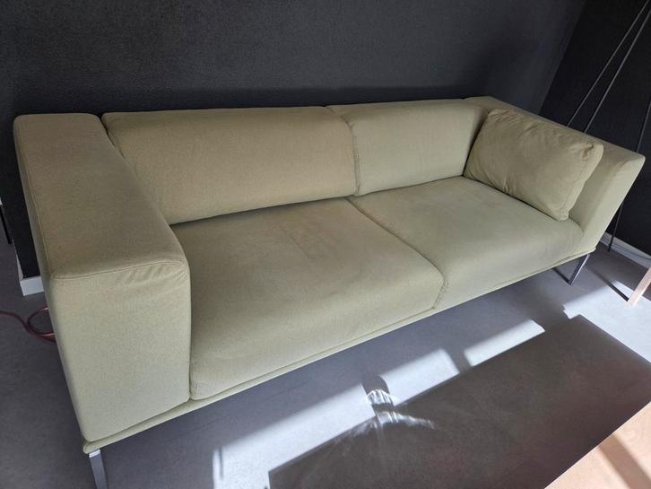 Cassina bank lichte groen, Huis en Inrichting, Banken | Bankstellen, Gebruikt, Driepersoons, 200 tot 250 cm, 75 tot 100 cm, Ophalen
