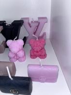 roze kaars teddybeer beertje rozen, Verzenden, Nieuw, Overige materialen, Minder dan 25 cm