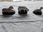 3 gipsen schaapjes voor in de kerststal, Ophalen of Verzenden