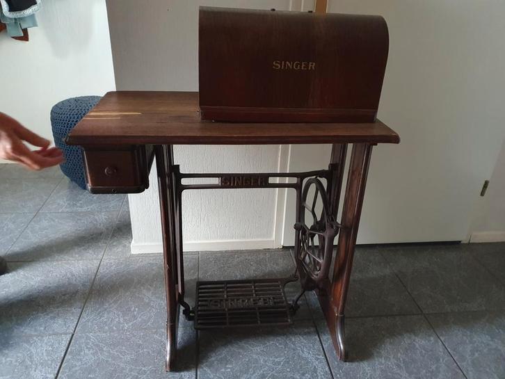 Antieke Singer Handnaaimachine, Antiek en Kunst, Antiek | Naaimachines, Ophalen