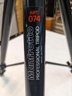 Zware Manfrotto 074B driepoot statief met videokop #200., Ophalen of Verzenden, Zo goed als nieuw, 175 cm of meer, Driepoot
