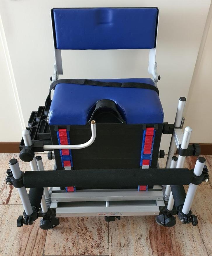 FCS FIX2 modulaire VISKIST ZITKIST met transportsysteem, Watersport en Boten, Hengelsport | Witvissen, Zo goed als nieuw, Complete set