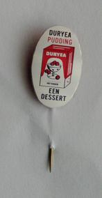 Speldje Duryea Pudding "een dessert", Verzamelen, Speldjes, Pins en Buttons, Ophalen of Verzenden, Zo goed als nieuw, Merk, Speldje of Pin