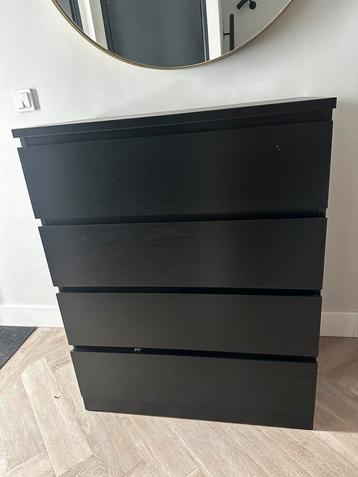 Stijlvolle IKEA Malm ladekast Zwartbruin Ruime opbergruimte beschikbaar voor biedingen