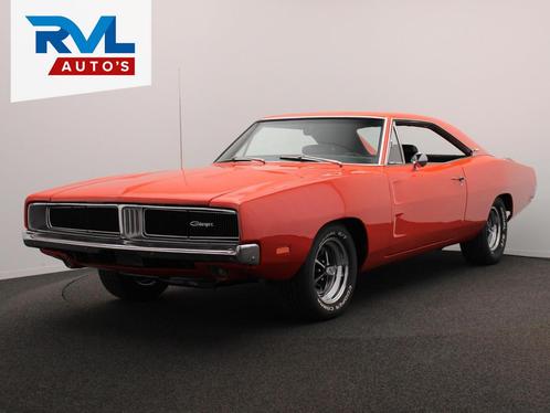 Dodge Charger V8 383 1969 General Lee color Dukes of Hazzerd, Auto's, Oldtimers, Bedrijf, Te koop, Lederen bekleding, Metallic lak