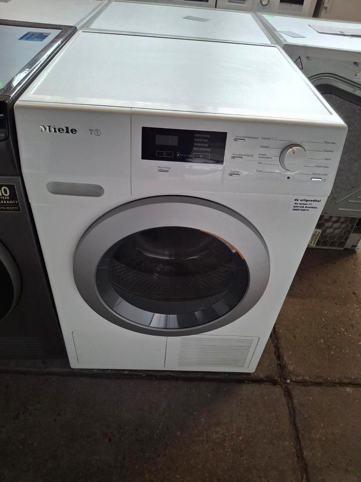 Miele warmtepompdroger T1, Witgoed en Apparatuur, Wasdrogers, Zo goed als nieuw, Condens, Voorlader, 6 tot 8 kg, Minder dan 85 cm