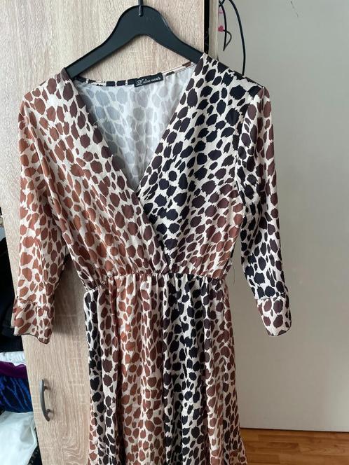 Tijgerprint jurkje maat s, Kleding | Dames, Jurken, Zo goed als nieuw, Maat 36 (S), Boven de knie, Ophalen of Verzenden