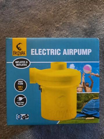 Elektrische luchtpomp
Incl. 3 ventiel adapters
NIEUW  beschikbaar voor biedingen