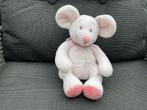 Nieuwe roze Noukie’s pluche velourse muis knuffel 20/25cm, Ophalen, Nieuw, Overige typen