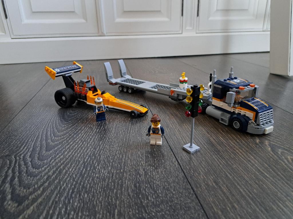 Lego City Drag racer 60151, Ophalen of Verzenden, Zo goed als nieuw, Complete set, Lego