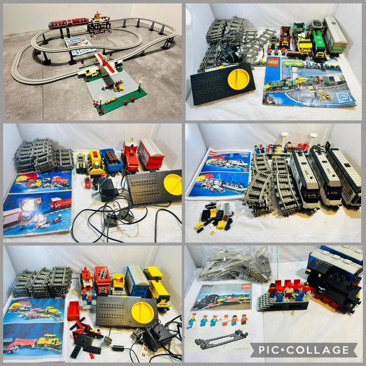 Lego treinen 6399, 4512, 4565, 4558, 4563, 7710 enz, Kinderen en Baby's, Speelgoed | Duplo en Lego, Gebruikt, Lego, Complete set
