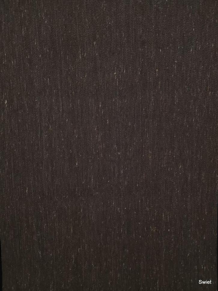 14204 Donker textiel behang wollig bruin swiet, Huis en Inrichting, Stoffering | Behang, Bruin, minder dan 10 m², Verzenden