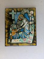 Emaille plaquette.Religieus/ikoon.Jean Nelissen, Ophalen of Verzenden