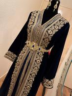 Prachtige blauwe marokkaanse takshita met gouden details, Maat 38/40 (M), Overige typen, Blauw, Nieuw