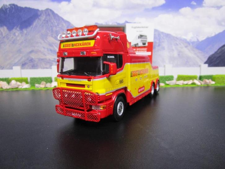 Wsi 01-4578 Scania R4 Topline Falkom 6x4, Assistancekaren, Hobby en Vrije tijd, Modelauto's | 1:50, Nieuw, Bus of Vrachtwagen