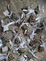 Brocante rotan Hartjes met Lint, Bruin, Nieuw, Ophalen of Verzenden, Kaars