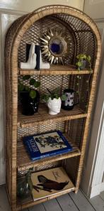Vintage rotan boogkast kastje, Huis en Inrichting, Ophalen