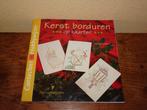 Kerst borduren op kaarten met patronen door Nel van Hoorn, Ophalen of Verzenden, Zo goed als nieuw, Kerst, Overige typen