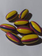 Meerkleurige ovale houten kralen 24 mm, Hobby en Vrije tijd, Kralen en Sieraden maken, Nieuw, Kraal, Verzenden