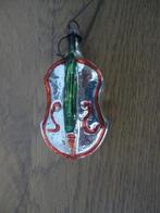 Oude glazen kerstbal viool / gitaar / bas, Antiek en Kunst, Curiosa en Brocante, Ophalen of Verzenden