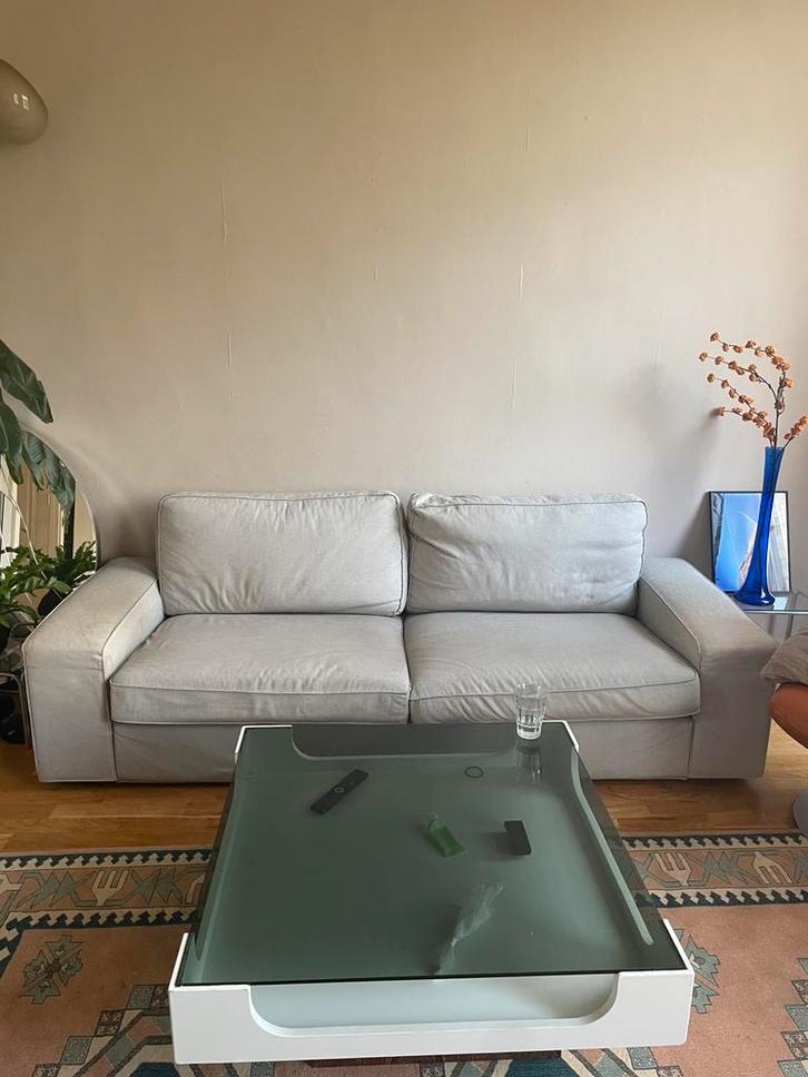 GRATIS Moet weg voor vrijdag 14:00: ikea kivik 3 zits bank, Huis en Inrichting, Banken | Complete zithoeken, Gebruikt, Stof, Ophalen