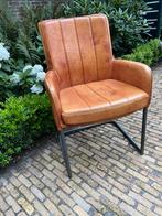 Leren armleuning stoel, Huis en Inrichting, Stoelen, Ophalen, Zo goed als nieuw