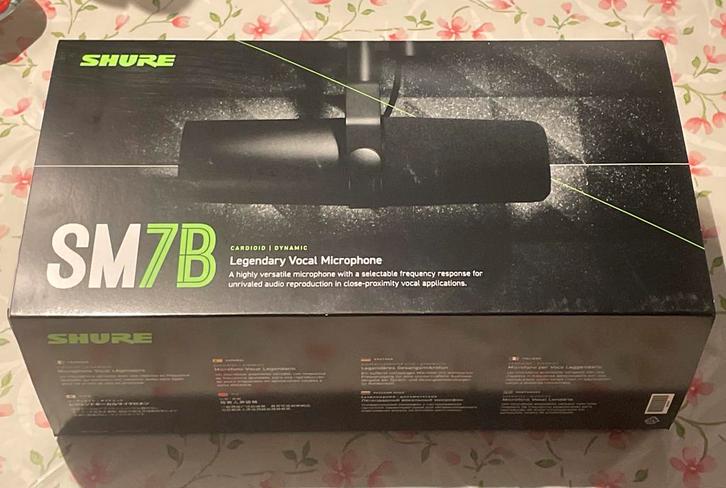 Shure SM7B microfoon - Nieuw in doos met seal, Muziek en Instrumenten, Microfoons, Nieuw, Studiomicrofoon, Ophalen of Verzenden