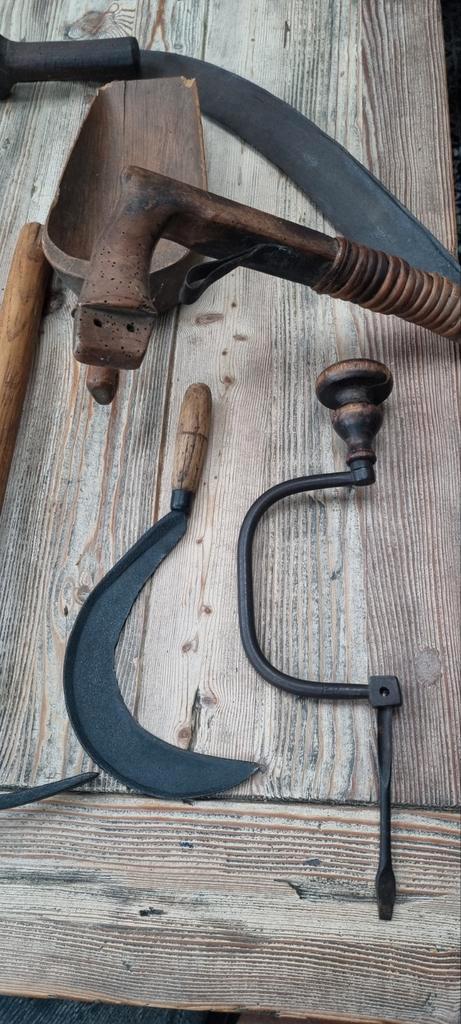 Vintage Boerenwerktuigen - Set van 9 stuks., Antiek en Kunst, Antiek | Gereedschap en Instrumenten, Ophalen