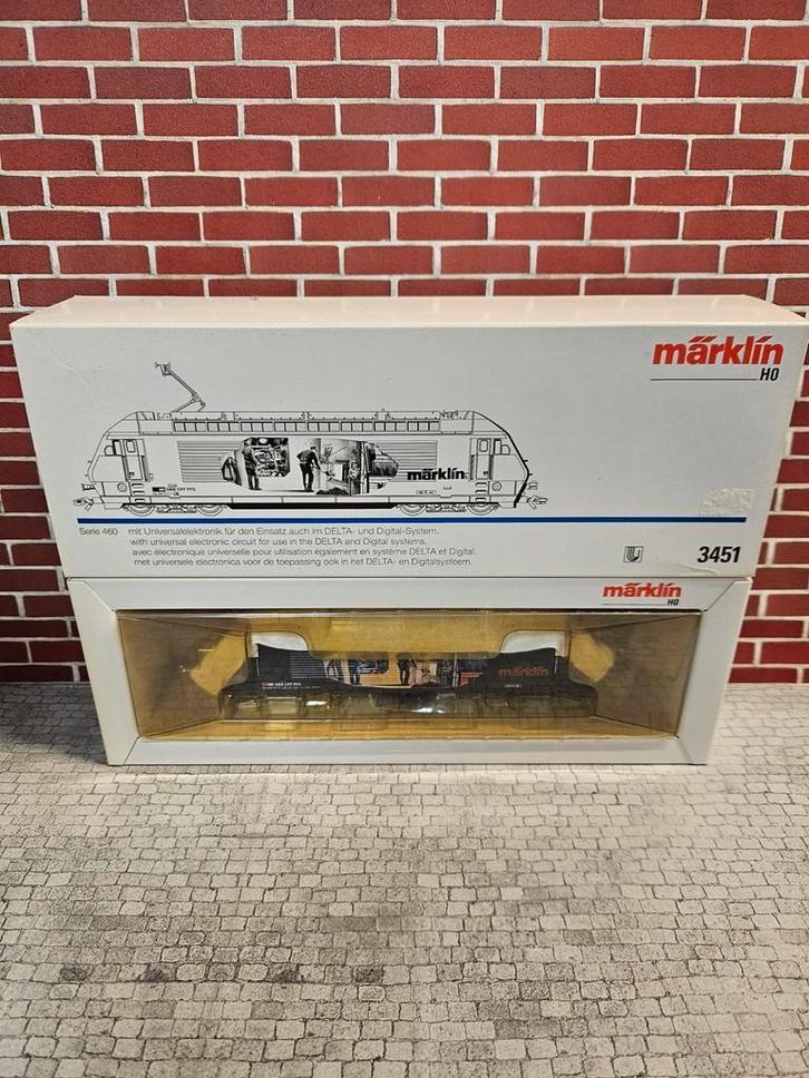 Marklin lock Locomotief serie 460 in doos 3451, Hobby en Vrije tijd, Modeltreinen | H0, Zo goed als nieuw, Locomotief, Wisselstroom