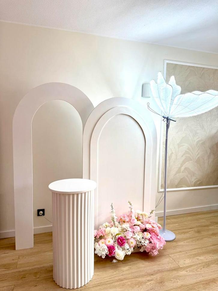 Complete backdrop te huur met tekst!!, Hobby en Vrije tijd, Feestartikelen | Verhuur, Zo goed als nieuw, Verjaardag, Ophalen