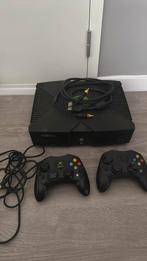 Xbox Original zonder stroomadapter + 2 controllers, Spelcomputers en Games, Spelcomputers | Xbox Original, Ophalen of Verzenden