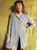 Vintage Grijze Blouse met Capuchon - Maat 36/38 (S/M), Hgv, Hgv, Ophalen of Verzenden, Vintage