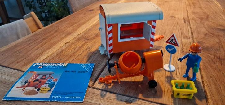Playmobil System 3207 bouwkeet en meer bouwplaats, Kinderen en Baby's, Speelgoed | Playmobil, Gebruikt, Complete set, Ophalen of Verzenden