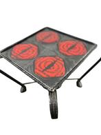 Vintage gietijzeren bijzettafel / plantentafel / tegeltafel, Ophalen