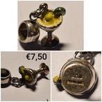 Bedel zilver cocktail glas * NU MET 15% KORTING  *, Overige merken, Ophalen of Verzenden, Zo goed als nieuw, 1 bedel