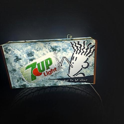 7-UP Seven-Up lichtbak Fido Dido mannetje, Verzamelen, Merken en Reclamevoorwerpen, Gebruikt, Lichtbak of (neon) lamp, Ophalen of Verzenden