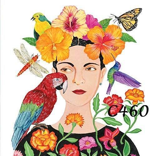 Servetten decoupage/bullet journal – Frida Kahlo C460, Hobby en Vrije tijd, Knutselen, Nieuw, Materiaal, Verzenden