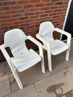 Witte Tuinstoelen - Set van 2, Tuin en Terras, Ophalen, Gebruikt, Kunststof
