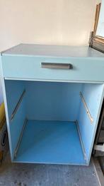 Piet zwart keukenkast blauw, Ophalen, Gebruikt, 50 tot 100 cm, 25 tot 50 cm