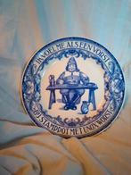 Unox reclame bord sphinx maastricht delfts blauw wandbord, Antiek en Kunst, Ophalen of Verzenden