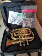 Thomann Pocket Trompet, Muziek en Instrumenten, Blaasinstrumenten | Trompetten, Ophalen, Gebruikt, Bes-trompet