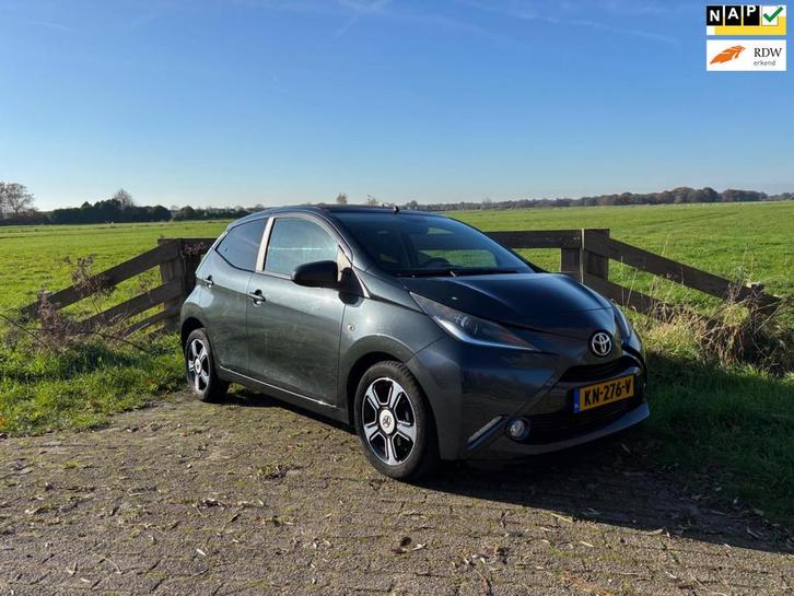 Toyota Aygo 1.0 VVT-i x-clusivAUTOMAAT, Open dak/Vouw dak, Auto's, Toyota, Bedrijf, Te koop, Aygo, ABS, Achteruitrijcamera, Airbags