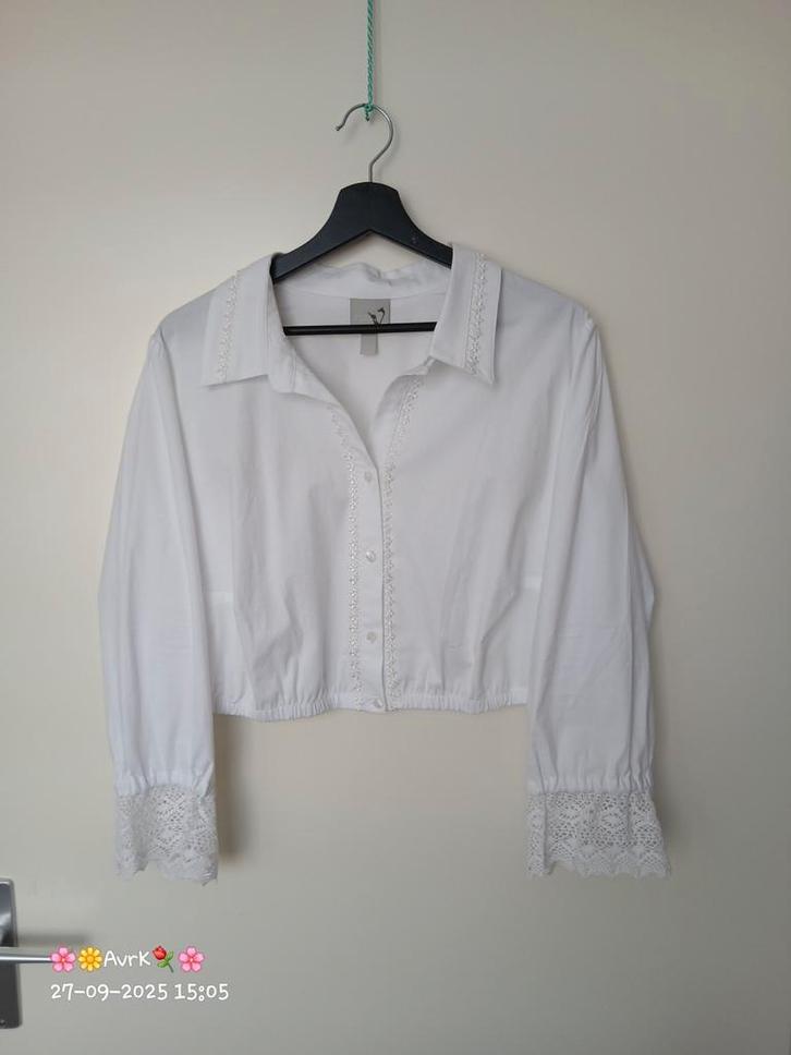stretch bolero wit ulla popken von landen maat 52, Kleding | Dames, Grote Maten, Zo goed als nieuw, Trui of Vest, Wit, Verzenden