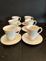 Wedgwood Edme  6 koffiekoppen met schotels, Huis en Inrichting, Keuken | Servies, Overige typen, Ophalen of Verzenden, Zo goed als nieuw