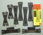 8 x Fleischmann kruising rails, Hobby en Vrije tijd, Modeltreinen | H0, Gebruikt, Gelijkstroom, Fleischmann, Rails