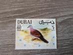 Dubai Postzegel - Tortelduif 1968, Ophalen of Verzenden