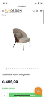 Dutchbone Rodin Fauteuil - nieuw!, Huis en Inrichting, Ophalen, 75 tot 100 cm, Zo goed als nieuw, 50 tot 75 cm