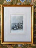 Prachtige antieke ingelijste Engelse gravure van Brighton.