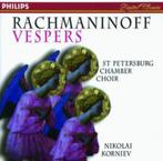 RACHMANINOFF Vespers CD KORNIEV PHILIPS NIEUWSTAAT, Cd's en Dvd's, Cd's | Klassiek, Ophalen of Verzenden, Romantiek, Zo goed als nieuw